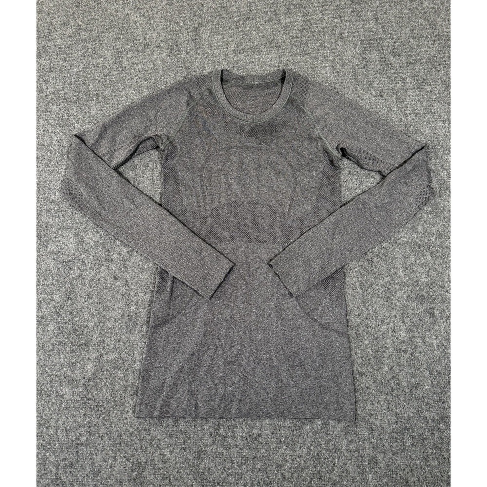 Lululemon Swiftly Tech Shirt Womens 4 Gray Long Sleeve Active Yoga Gym Training